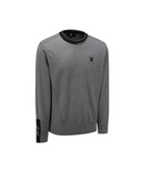 [Signature] Men's Textured Mix Pullover - Melange Grey