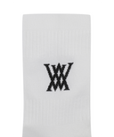 Men's Logo Socks - White