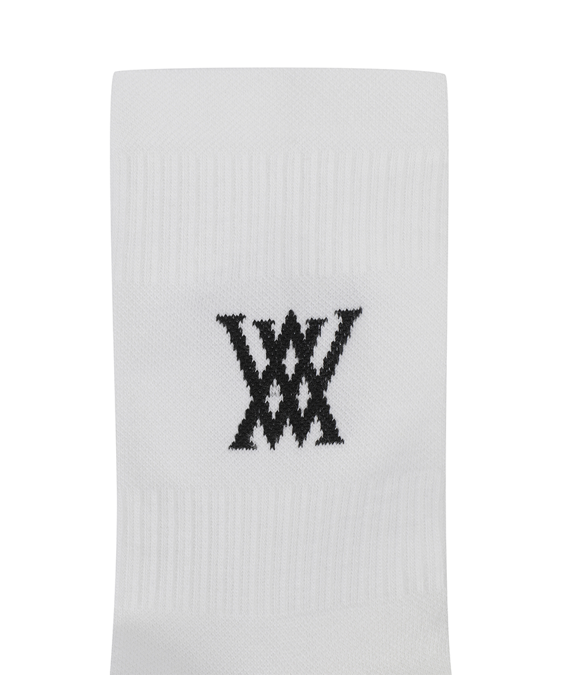 Men's Logo Socks - White