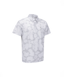 Men's FA Flower Pattern Short T-Shirt - Light Grey
