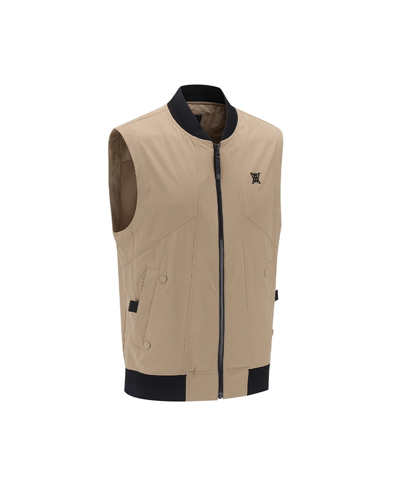 Men's FA Signature MA-1 Vest - Beige