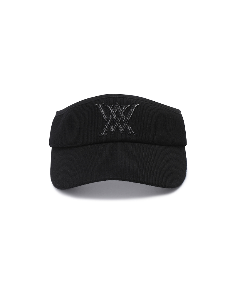 Women's Knit Visor - Black