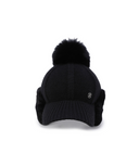 Women's Line Knit Ballcap - Black