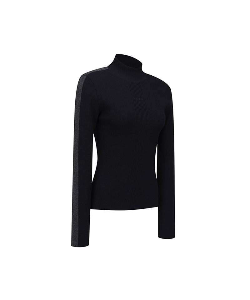 Women's FA Mock Neck Sweater - Black
