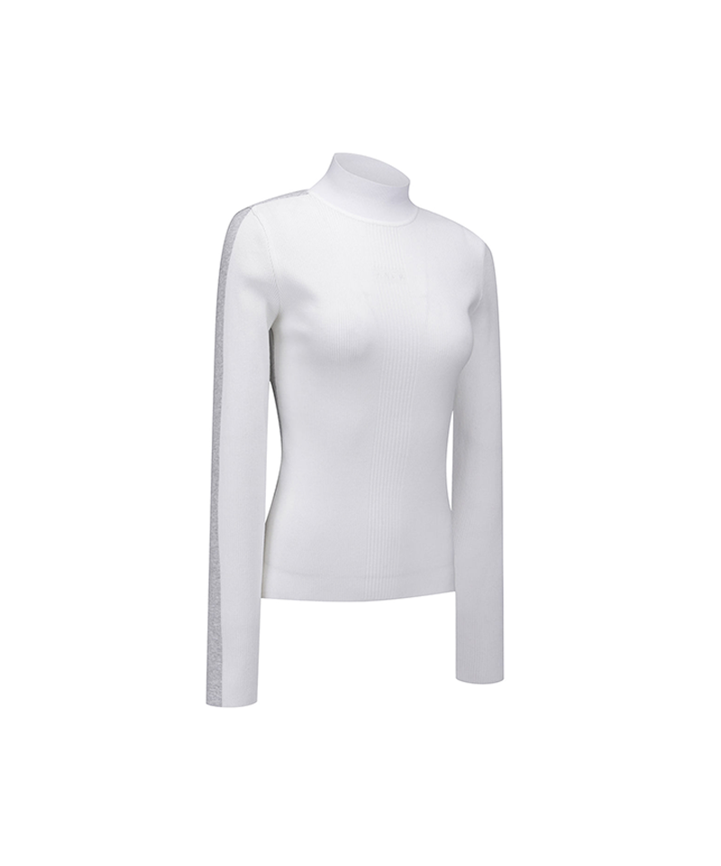 Women's FA Mock Neck Sweater - White