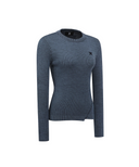 [Signature] Women's Stripe Textured Pullover - Blue