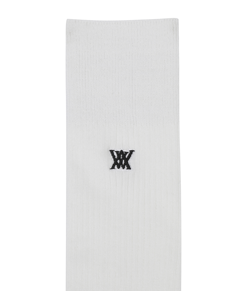 Women's Logo Point Knee Socks - Off White