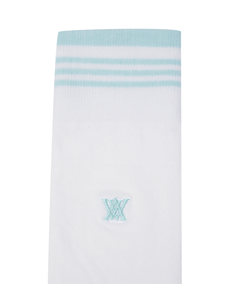 Women's Stripe Knee High Socks - Off White