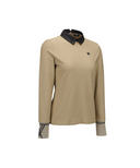 Women's FA Back Zip Long T-Shirt - Beige