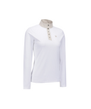 Women's FA High Neck Long T-Shirt - Light Beige