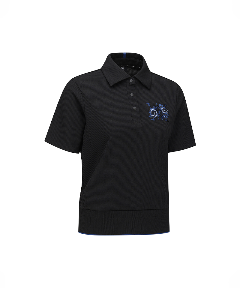 Women's FA Blouson Short T-Shirt - Black