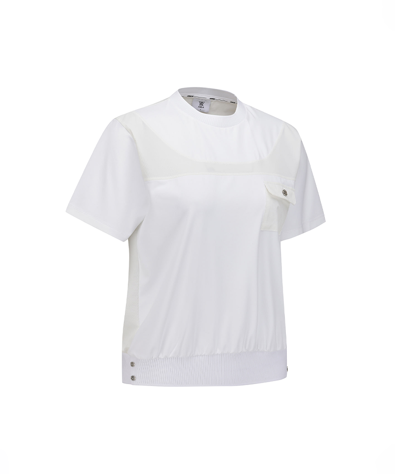 Women's FA Hybrid Round Short T-Shirt - White