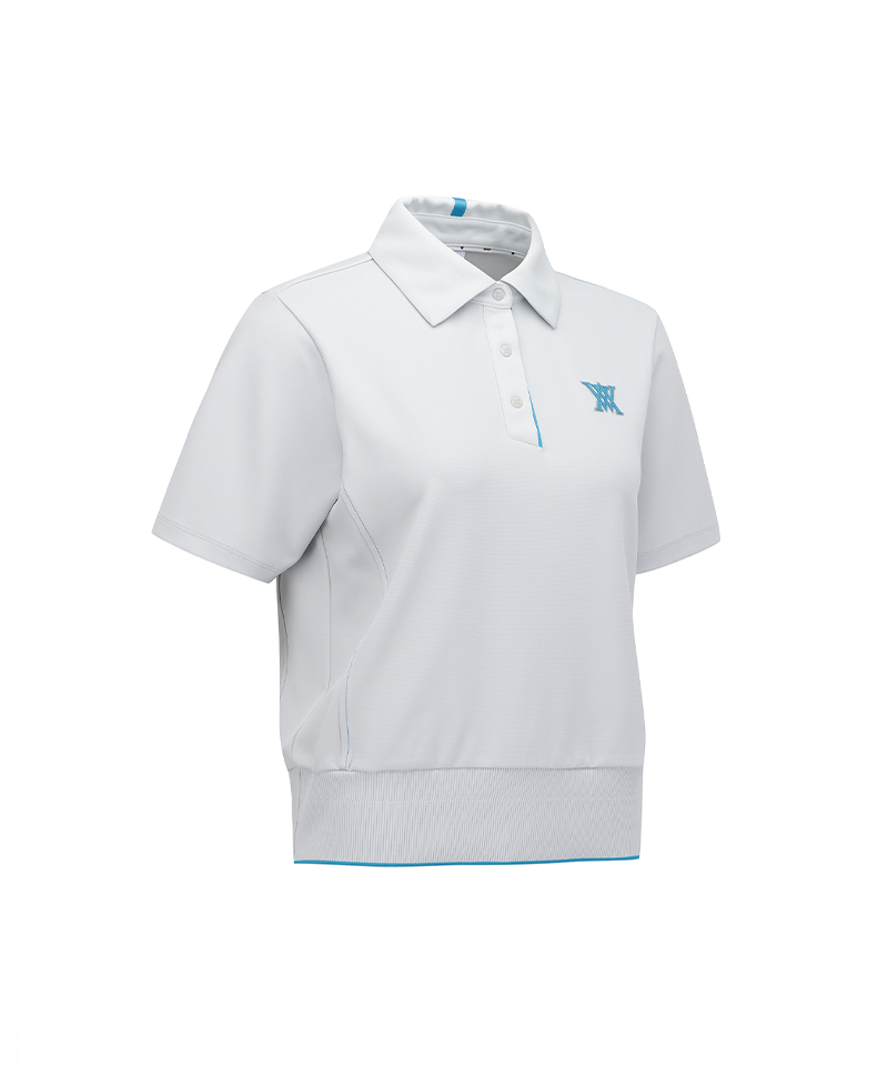 Women's FA Blouson Short T-Shirt - Light Grey