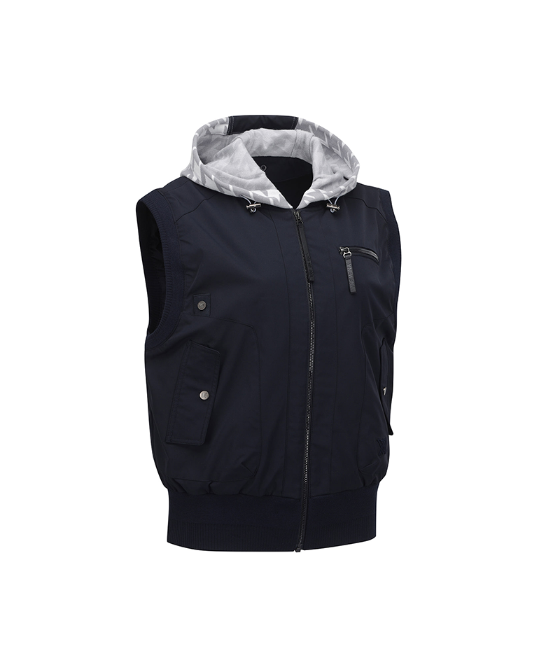 Women's FA Hooded Vest - Navy