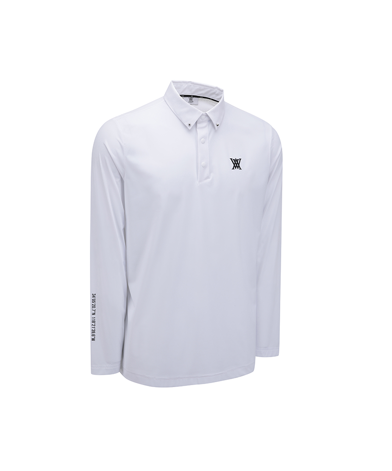 Men's SM Back Air Dot Long T-Shirt - White
