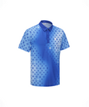 Men's SM Gradation Pattern Short T-Shirt - Royal Blue