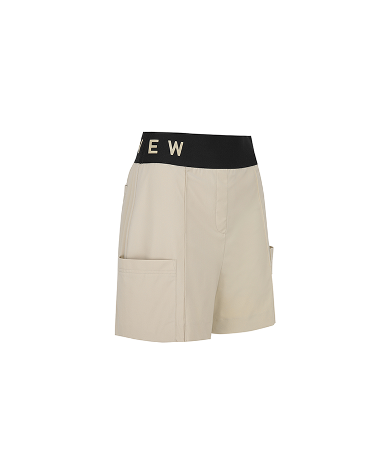 ANEW Golf Women's SM Essential Cool Half Pants - Beige