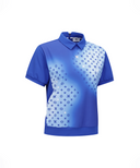 ANEW Golf Women's SM Gradation Pattern Short T-Shirt - Royal Blue