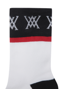 Women's Blocks Medium Neck Socks - Off White