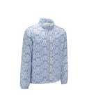 Men WI Logo Pattern Padded Jacket - Royal Blue