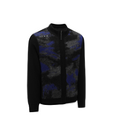 Men's WI Brushstroke Windproof Knit Cardigan - Blue