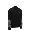 Men's WI Fuzzy Logo Point Sweater - Black