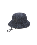 Uni Logo Pattern Hat - Black