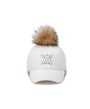 Women's Short Earflap Cap - Cream