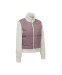 Women's WI Hybrid High Neck Down Jacket - Dark Pink