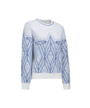 Women's WI Fuzzy Logo Point Sweater - Cream