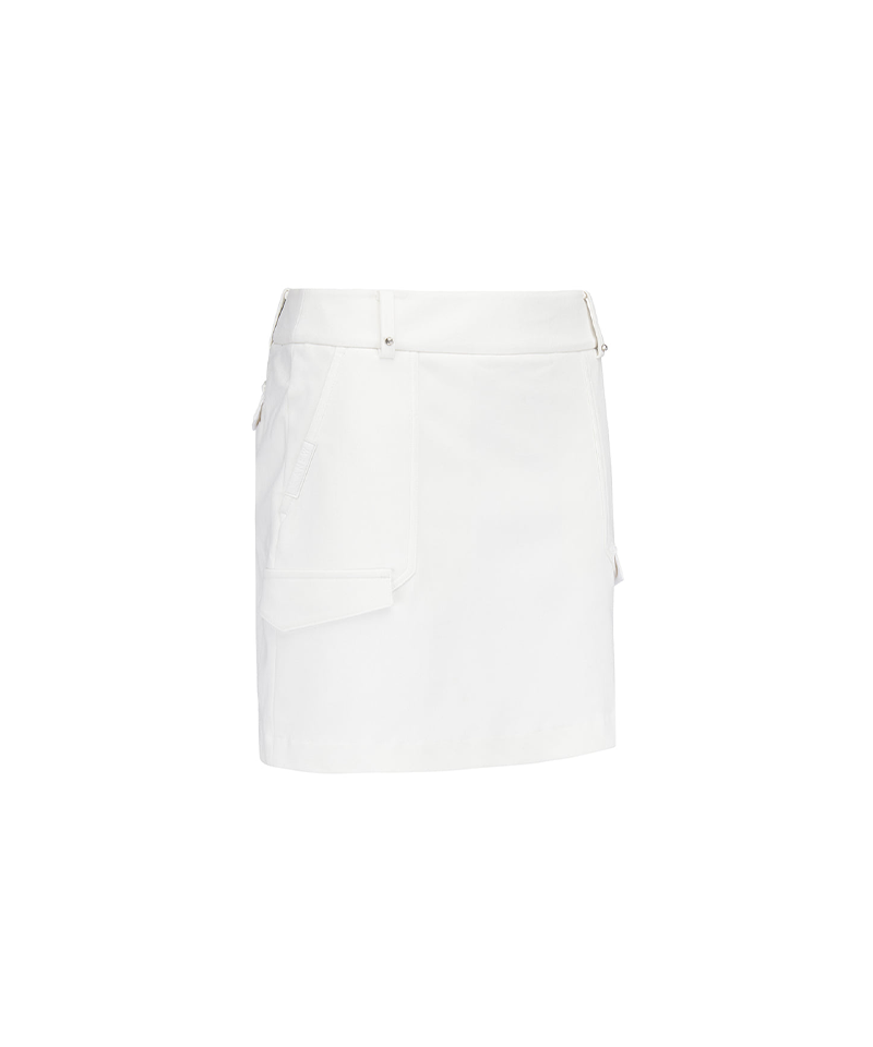 Women's WI Brushed Fleece H Line Skirt - Cream