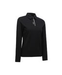 Women's WI Brushed Fleece Long T-Shirt - Black