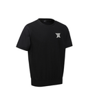 Men's Round Short Sleeve Sweater - Black