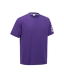 Men's Solid Round Short Sleeve T-Shirt - Purple