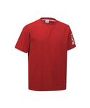 Men's Solid Round Short Sleeve T-Shirt - Red