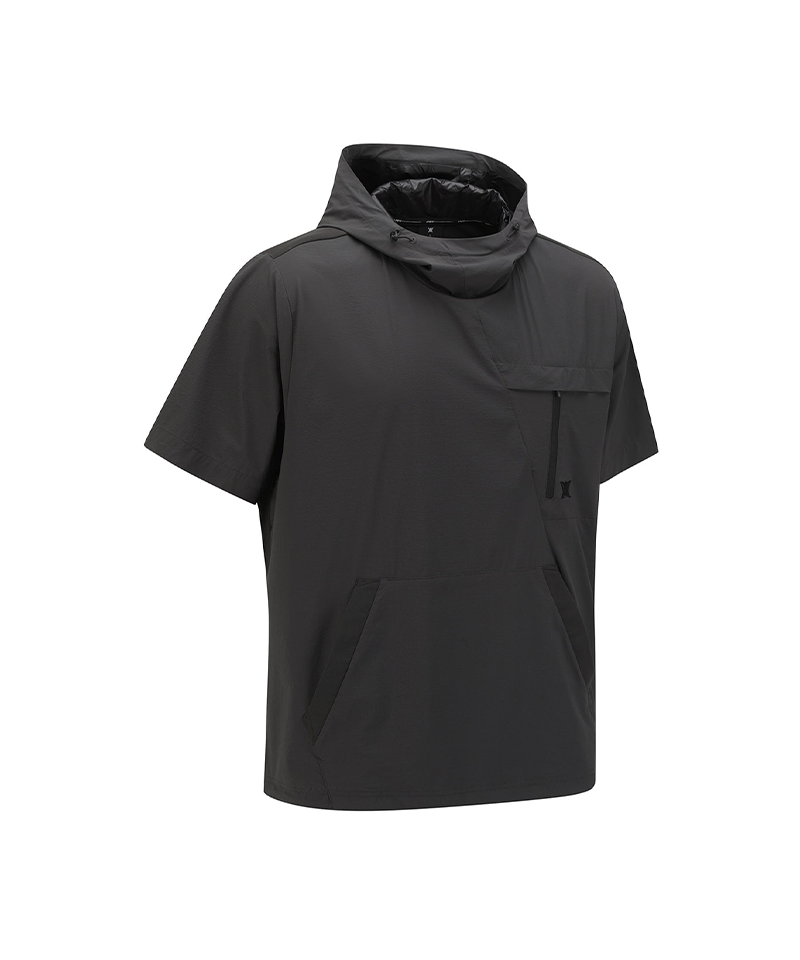 ☆ANEW GOLF☆ HOODY POCKET SHORT T-SHIRT Men's Hooded T-Shirt - Dark Grey – Anew Golf USA