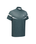 Men's Mock Neck Short Sleeve T-Shirt - Dark Green