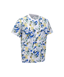 Men's Abstract Pattern Crewneck T-Shirt - White