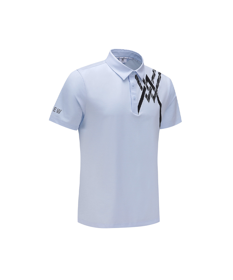 Signature] Men's Logo Point Short T-Shirt - Light Blue – Anew Golf USA