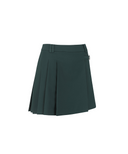 Women's Seasonal Pleats Half Pants - Dark Green