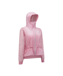 Women's Mid Length Hooded Jacket - Pink