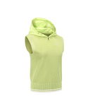 Women's Hooded Knit Vest - Lime