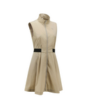 Women's Sleeveless Open One Piece - Beige
