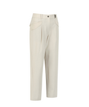 Women's Tapered Zip Point Pants - Beige