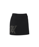 Women's Out Pocket H Line Skirt - Black