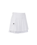 Women's Layered Pleats Skirt - White