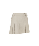Women's Pleated Skirt - Beige
