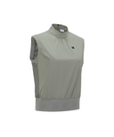 Women's Back Zip Mock Neck Vest - Khaki