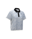 Women's Paisley Mesh T-Shirt - Blue