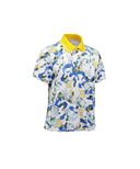 Women's Abstract Pattern Blouson T-Shirt - White